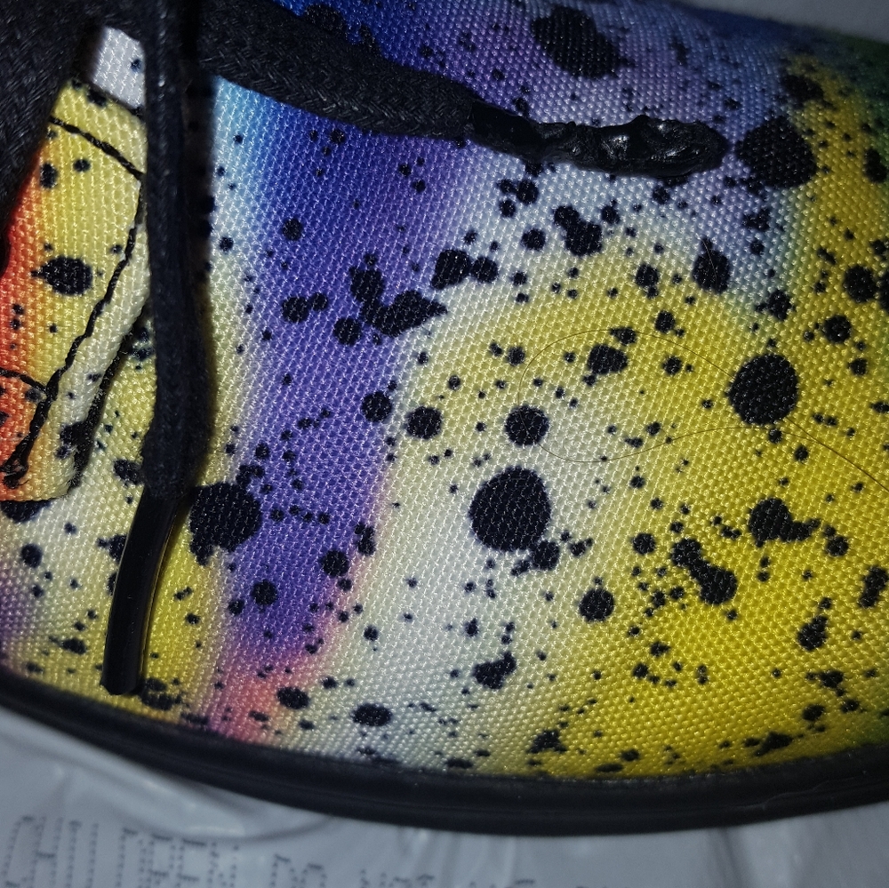 π π NEW RARE DR. MARTENS Hackney Paint Splatter Boots Rainbow! ππ - Picture 6 of 7